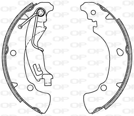 OPEN PARTS Комплект тормозных колодок BSA2010.00